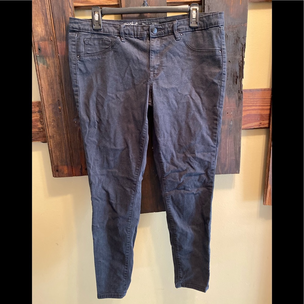 Black, Faded Skinny Jeans